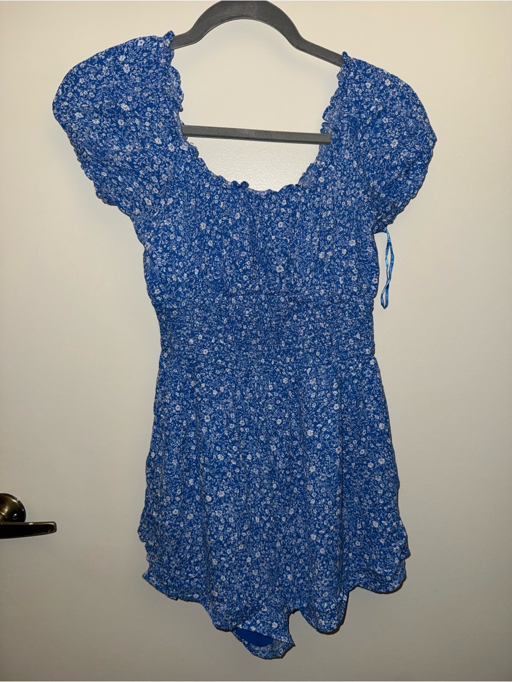 Hollister Blue Floral romper